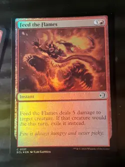 Feed the Flames FOIL , Lorwyn Eclipsed , Near M ,MTG , FREE SHIPPING - Image 1