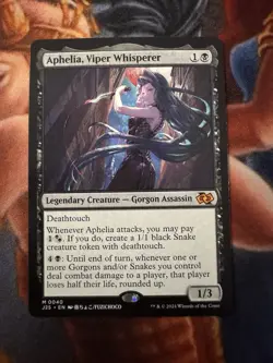 MTG Aphelia, Viper Whisperer (Anime) [Foundations Jumpstart] Near Mint Magic - Image 1