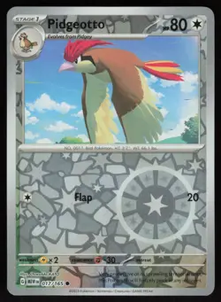 Pidgeotto 017/165 Reverse Holo: Scarlet & Violet 151 Pokemon TCG Near Mint - Image 1