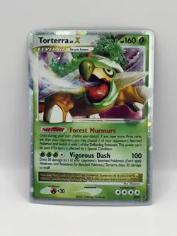 2007 Torterra LV.X DP09 Pokemon Diamond and Pearl Holo Near Mint - Image 1