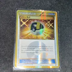 Pokemon Ultra Ball Trainer Item Plasma Freeze 122/116 Holo Secret Rare Card - Image 1