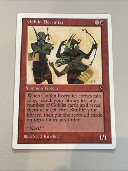 GOBLIN RECRUITER Anthologies MTG Excellent - Image 1