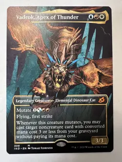 Borderless Vadrok, Apex of Thunder Showcase x1 Ikoria (IKO) MTG Magic Mint - Image 1