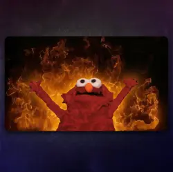 Playmat for MTG: ...On fire – Stitched Edges, Extra Thick, Magic the Gathering - Image 2