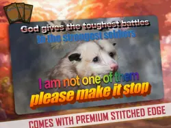 MTG Playmat (Stitched edge) | Please make it Stop! | Magic the Gathering TCG mat - Image 1