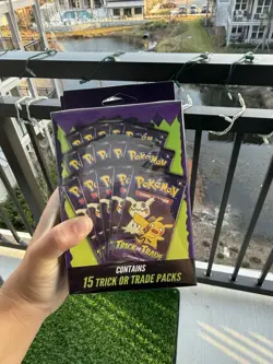 Lot 3 2025 Pokemon Trick or Trade Booster Box 15 Packs Factory Sealed Pokemon - Image 1