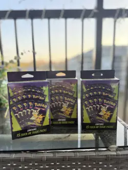Lot 3 2025 Pokemon Trick or Trade Booster Box 15 Packs Factory Sealed Pokemon - Image 2