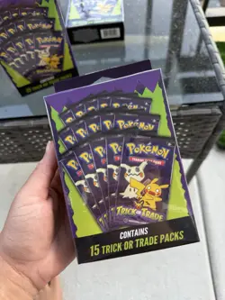 Lot 3 2025 Pokemon Trick or Trade Booster Box 15 Packs Factory Sealed Pokemon - Image 4