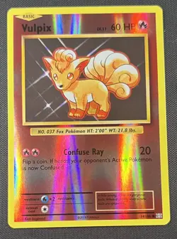 Vulpix 14/108 Pokemon English Reverse Holo Card XY Evolutions - Image 1