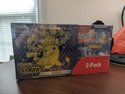 Pokemon TCG Surging Sparks ETB & Booster Bundle Costco 2 Pack, Factory Sealed - Image 1