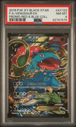Venusaur EX PSA 8 - XY123 - Full Art - Black Star Promo - Generations - Pokemon - Image 1