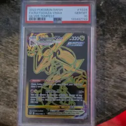 Pokemon Rayquaza VMAX Secret Rare TG29 Silver Tempest Holo PSA 10 English - Image 1