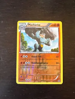 Pokemon TCG Machamp Plasma Blast 50/101 Reverse Holo Rare LP. - Image 1