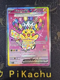 Pokemon Pikachu ex 277/217 Ascended Heroes Special Illustration Rare! - Image 1