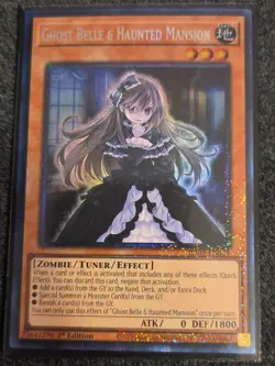 Yu-Gi-Oh Ghost Belle & Haunted Mansion RA01-EN011 PCR Prismatic Collector’s Rare - Image 1