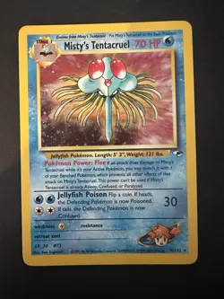 Pokemon Card TCG Misty's Tentacruel Gym Heroes 10/132 Holo Rare Vintage Wotc - Image 1
