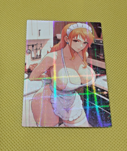 Nami Anime Goddess Custom Waifu Custom Beauty Holo Card - Image 1
