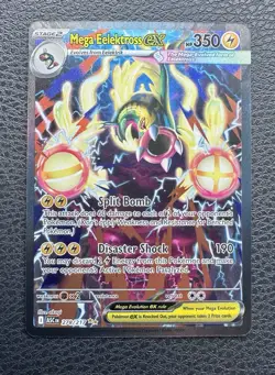 Pokemon Mega Eelektross EX Holo Card 350 HP 190 Attack 278/217 English TCG - Image 1