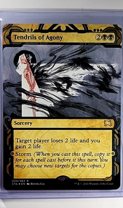 MTG Magic The Gathering STA Mystical Archives Foil Etched #34 Tendrils of Agony - Image 1