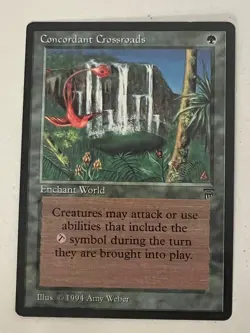 Magic the Gathering MTG Legends Concordant Crossroads NM- (Beta Bob) - Image 1