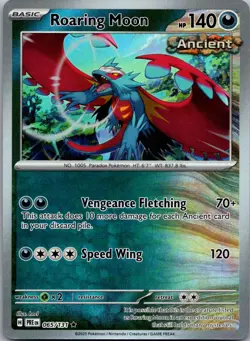 Pokemon TCG Roaring Moon 065/131 Rare Holo Ancient Master Ball Sv: Prismatic Ev… - Image 3