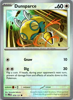 Pokemon Dunsparce MasterBall Pattern Holo 079/131 Prismatic Evolutions - Image 1
