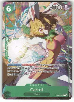 Carrot (Alternate Art) EB03-013 Foil Extra Booster: One Piece Heroines Edition N - Image 1