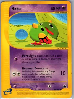 Natu 80/144 Non Holo Skyridge - Pokemon Card - LP - Image 1