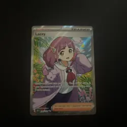 Pokemon TCG Lacey Card 166/142 Ultra Rare Stellar Crown NM - Image 1