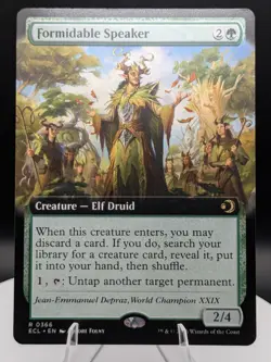 Formidable Speaker Extended Art Regular 0366 Lorwyn Eclipsed MTG (NM) - Image 1