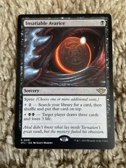 Insatiable Avarice Outlaws of Thunder Junction Regular NM - Image 1