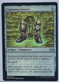 Lightning Greaves Double Masters Foil - Image 1