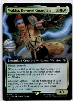 MTG Wakka, Devoted Guardian (Extended Art) Foil NM Commander: FIN Magic - Image 1