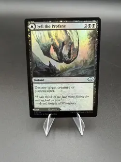 MTG; Fell the Profane/Fell Mire FOIL; MH3; #0244; NM Unplayed - Image 1