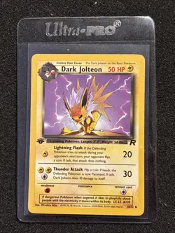 2000 Pokemon Dark Jolteon 1st Edition 38/82 Team Rocket - NM - Image 1