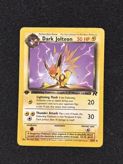 2000 Pokemon Dark Jolteon 1st Edition 38/82 Team Rocket - NM - Image 2