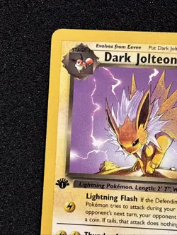 2000 Pokemon Dark Jolteon 1st Edition 38/82 Team Rocket - NM - Image 3