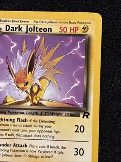 2000 Pokemon Dark Jolteon 1st Edition 38/82 Team Rocket - NM - Image 4