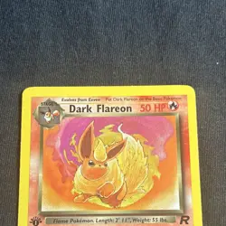 Dark Flareon 35/82 Team Rocket 1st Edition Uncommon 2000 Wizards Pokemon English - Image 2