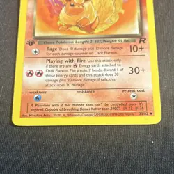 Dark Flareon 35/82 Team Rocket 1st Edition Uncommon 2000 Wizards Pokemon English - Image 3