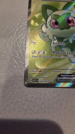 Pokemon TCG Sprigatito EX 251/217 Full Art Ultra Rare Holo Ascended Heroes NM - Image 4
