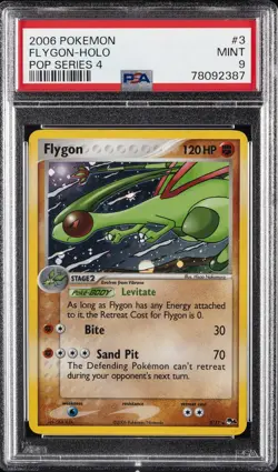 2006 POKEMON POP SER 4 #3 FLYGON-HOLO PSA 9 - Image 1