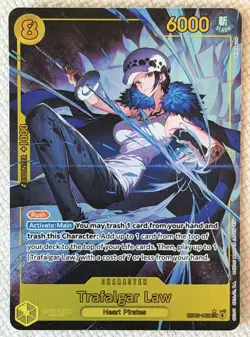 ONE PIECE - TRAFALGAR LAW - EB03-062 ALT ART SECRET RARE ENG EB03 NEW - Image 1