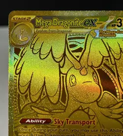 GOLD Mega Dragonite EX 295/217 Pokemon Card Ascending Heroes TCG - Image 4