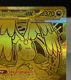 GOLD Mega Dragonite EX 295/217 Pokemon Card Ascending Heroes TCG - Image 5