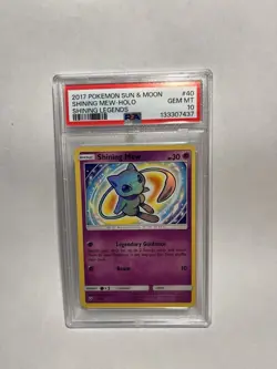 Pokemon TCG Shining Mew Holo Rare Card 40/73, Shining Legends, PSA 10 - Image 2