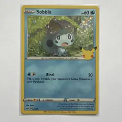 McDonald's Sobble Holo Promo Pokemon Card 24/25 Near Mint Condition - Image 1