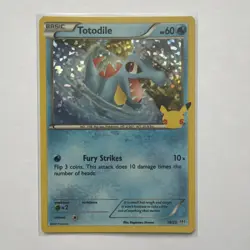2021 Pokemon TCG Totodile Holo Card PSA 10 McDonald's 25th Celebrations 18/25 - Image 1