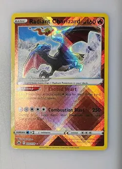 Radiant Charizard 020/159 Crown Zenith Holo Rare Pokemon Card Near Mint - Image 3