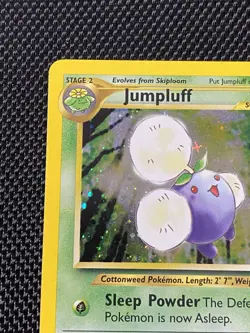 Pokemon TCG Jumpluff Neo Genesis Holo Card 7/111 Unlimited Rare, LP Condition - Image 2